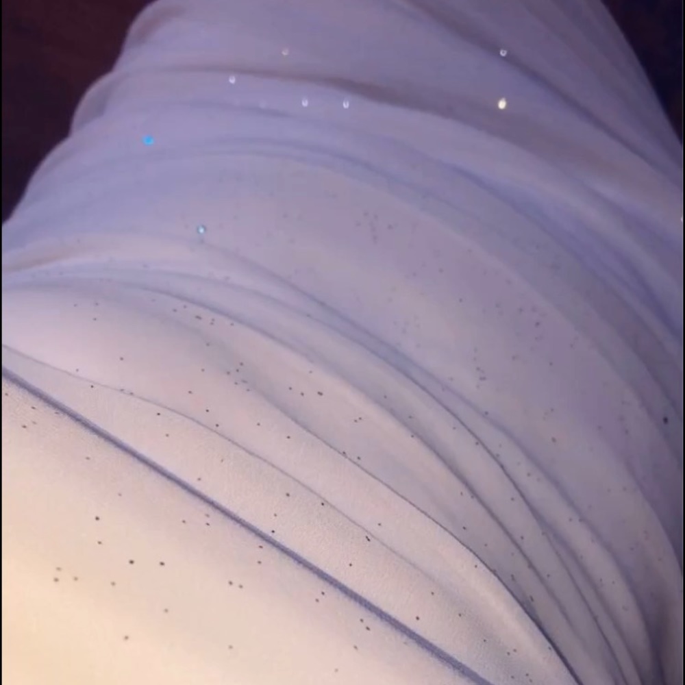 Mini white sparkle dress